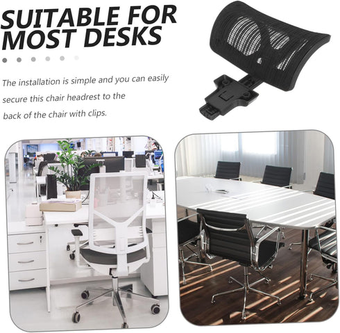 Holibanna Office Chair Headrest Attachment, Universal Adjustable Height Angle Head Support for Executive Desk Chair