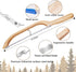 Wooden Bread Bow Knife, 15.7" Serrated Bagel Cutter for Homemade Bread, Kitchen Gift for Baker