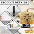 Upetstory Sunflower Giraffe Stand Mixer Cover, Compatible with Kitchen 6 & 8 Quart Bowl Lift, Dustproof with Pockets