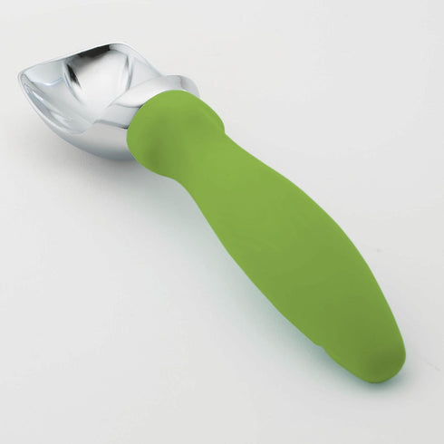 Spring Chef Green Heavy Duty Ice Cream Scoop, Non-Slip Handle, Professional Metal Kitchen Tool
