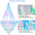 Heliltd Frozen Iridescent Chandelier Hanging Decoration Holographic Party Decoration Rainbow Film Party Supplies