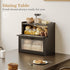 AUGOHCMIL Countertop, Bread Box for Kitchen Large Bamboo Bread Storage Container with Double Layer, Bread Holder