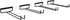 Wallniture Chiraz Wine Glass Rack - Wall Mountable Wrought Iron Black Set of 4