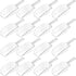 Hestya 16 Pcs Clear Plastic Scoops - Multi-Purpose for Candy Buffet, Kitchen, Ice Food, Protein Powders