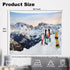 Shrahala Snow Tapestry, Large Wall Hanging for Bedroom or Living Room, Snowboard Theme (59.1 x 82.7)
