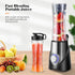 Blender, 350W Electric Fruit Mixer with Lids, Multifunctional Food Processing Blender Low Noise Countertop Blender for Home, Fruits, Vegetables(Three Cup) by Cryfokt