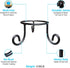4.5inches 2inches Black Iron Gazing Globe Stand, Wrought Iron Sphere Holder, Crystal Ball and Glass Bowl Display Stand
