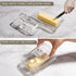 Countertop 2 4oz Clear Glass Butter Dish with Lid Covered Butter Container for Tabletop & & Refrigerator | Butter