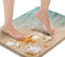 Britimes Bath Mat for Bathroom, Beach Starfish Sea Shell Washable Cover Floor Rug, 18x30 Inches