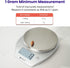 Etekcity 0.1g Food Kitchen Scale, Digital Grams and Ounces for Weight Loss, Dieting, Baking, 11lb/5kg, Stainless Steel