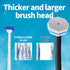 50 SetToilet Disposable Toilet Brush with Wand Cleaner Refills PadsWall Mounted Toilet Bowl Holder Cleaning System