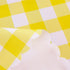 MANGATA CASA 2PCS Yellow Gingham Tablecloth, Waterproof Checkered Table Cloth for Square Tables, Light Yellow 52x52in
