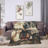 HSYOYO 80"x60" Train Travelling Throw Blanket Fluffy Fleece Blankets Vintage Lightweight Travel Blanket Indoor Outdoor