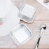 EUSOAR Cupcake Baking Cups with Lids, 50pcs Silver Aluminum Foil, 5oz Ramekins for Baking Cake, Pie, Souffle