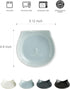 Ceramic Spoon Rest for Kitchen Counter, 5.12 Inches Cute Spoon Holder for Stove Top, Cat Utensil Rest Cooking Spoon Holder, 1 Pack Light Gray