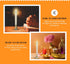 Creative Hobbies Electric Window Candle Lamp - Brass Plated Base, Dusk to Dawn Sensor, Ready to Use!