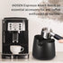 Knock Box Large Capacity Design, Espresso Knock Box Tamping Mat, Set of 2 with Removable Knock Bar