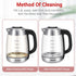 Speed-Boil Electric Tea Kettle: Glass for Boiling Water, 1.8 Liter, Auto Shut-Off & Boil-Dry Protection, 2 Year Warranty