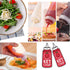 20 Pcs 4 Oz Plastic Squeeze Condiment Bottles with Twist-on Cap Lids, Squirt Sauce Bottles for Ketchup, Mustard, Olive