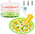 Deviled Egg Container with Lid, 3 Pack Stackable Deviled Egg Platter with