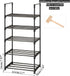 5 Closets OYREL Shoe Rack, Sturdy Metal Shoes Rack Organizer,Narrow Shoes Stand Shelf Tier Shoe Racks for Small Space