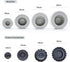 Set of 4Pcs 3D Round Tire Fondant Silicone Mold for Cake Decorating and Chocolate Making