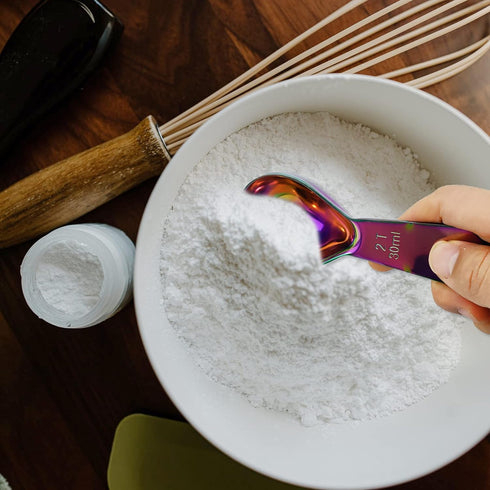 2 Pieces Stainless Steel Coffee Scoops Set, 1 Tbsp and 2 Tbsp Durable Measuring Tablespoon for Coffee, Tea, Sugar