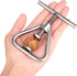 Anwenk Nut Cracker Black Walnut Cracker Stainless Steel Pecan Cracker Nutcracker Tool Heavy Duty for All Nuts,Black