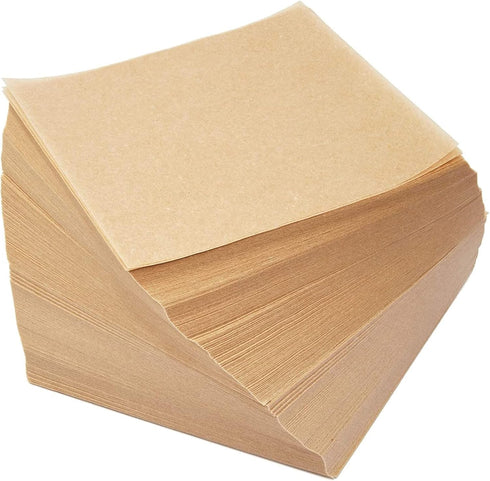 Juvale 1000 Sheets Precut 4x4 Parchment Paper Squares, Bulk Brown Unbleached Liners for Baking, Cookies, Hamburger Patty