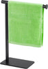Hand Towel Holder Stand, DECLUTTR Stainless Steel Towel Rack for Bathroom Countertop, Black Free Standing Design