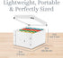 Snap-N-Store CD Storage Box, Pack of 1 Durable Disc Holder with Lid for Storing Discs (1 Pack - DVD, White)