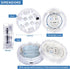 2-Pack YiaMia Hot Tub Lights - RGB Color Battery-Powered LED Pool Lights with Remote Control and Suction Cup for Ponds