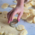 ALLTOP 12 Pcs Round Biscuit Cutter, Stainless Steel Baking Tool for Cookie Shaping and Cake Decoration