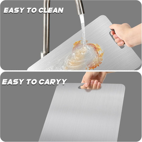 EBTULF 2025 Titanium Alloy Cutting Board Pure Titanium Cutting BoardDouble-Sided VersatilityThe New Model