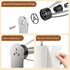 2 Pack 2 Paper Towel Holder Under Cabinet + Towel Robe Hook, Single Hand Operable Under Cabinet Paper Towel Holder