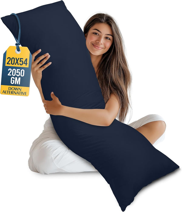 Utopia Bedding Full Body Pillow for Adults (Navy, 20 x 54 Inch),