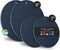 Joyhalo Trivets for Hot Dishes, Silicone Pot Holders for Kitchen Countertops, Flexible and Easy to Wash (Navy)