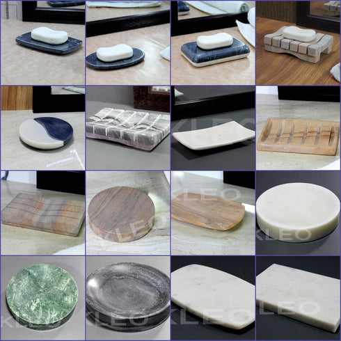 Ribbed Design Soap Dish, Luxury Bath Accessories for Bath, Tub or Wash Basin