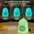 Dinosaurs Alarm Clock with Night Light for Kids with Sleep Training and Sound Machine, Rechargeable Silicone Lamp OK