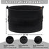 CherryNow Extra Large Black Laundry Basket - Rope Storage for Bathroom, Bedroom, Living Room, 22 x 14 inches