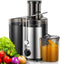 Qcen Juicer Machine - 500W Centrifugal Juicer Extractor with 3” Feed Chute for Fruit Vegetable (Black)