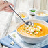 304 Stainless Steel Serving Utensil Set, Skimmer Slotted Spoon and Soup Ladle, Rustproof, Heat Resistant, Dishwasher