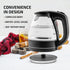OVENTE Glass Electric Kettle, 1.5 Liter Fast Boiling Borosilicate Glass, BPA Free Auto Shut Off for Coffee & Tea