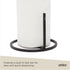 Umbra Squire Free-Standing Paper Towel Holder for Kitchen or Bathroom, Modern Metal Design Looks Like Cast Iron, Black