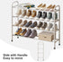 kiplant 4-Tier Closet, Expandable Shoe Rack, Expandable Metal Shoe Rack,Shoe Shelf for Entryway & Hallway
