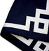 Emvency Throw Pillow Cover, Cute Preppy Navy Blue Greek White Key Decorative Pillow Case, 20 x 20 Inch
