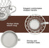 Coffee Pods Storage Basket for 35 K Cup Organizer, Decorative Holder for Coffee Bar Countertop - White.