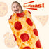 285 90 inches) CASOFU Pizza Blanket, Queen Size Cute Large White Elephant Gifts for Adults Women Men Teens Kids, GSM