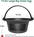 Upgrade Cast Iron Ash Can with Handle, Quantfire Charcoal Ash Basket Big Green Egg Accessories Must Haves Kamado Ash