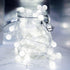 WERTIOO 33ft Battery Operated String Lights with 100 LEDs Globe, Remote Control, 8 Modes, Timer, Indoor/Outdoor (White)
